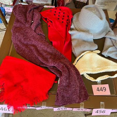 Ladies Hats w/scarves