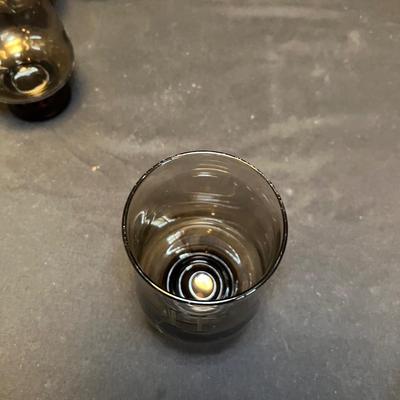 Monogrammed â€˜Hâ€™ Glasses, Coasters & Pitcher (M-RG)