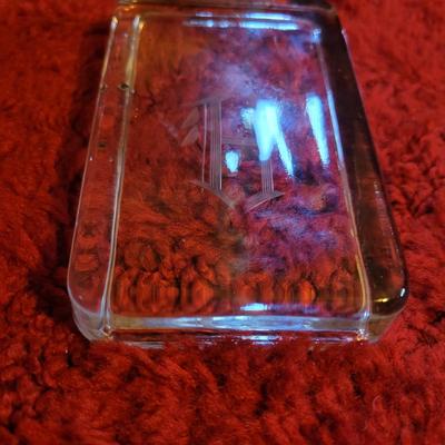 Monogrammed â€˜Hâ€™ Glasses, Coasters & Pitcher (M-RG)