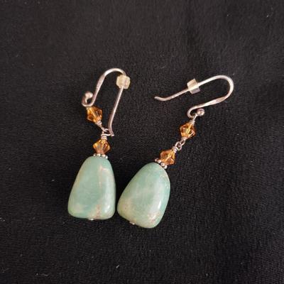 Glass, Copper, Stone Earrings For Pierced Ears and More (GR-KD)