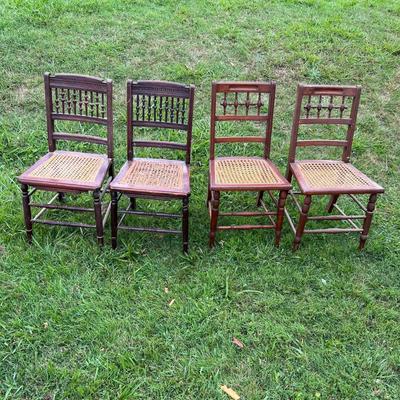 Cane Seat Wood Chairs (OB1-RG)