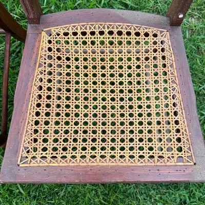Cane Seat Wood Chairs (OB1-RG)