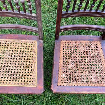 Cane Seat Wood Chairs (OB1-RG)