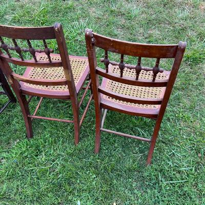 Cane Seat Wood Chairs (OB1-RG)