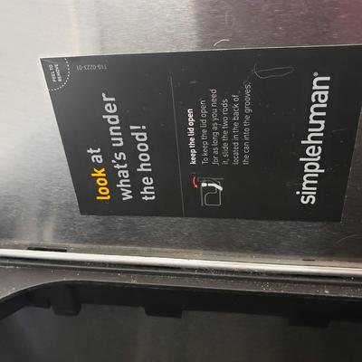 Two Simplehuman Garbage and Recycling Bins (G-KD)