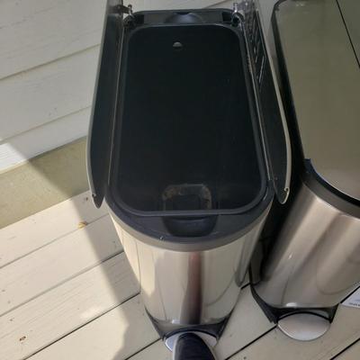Two Simplehuman Garbage and Recycling Bins (G-KD)