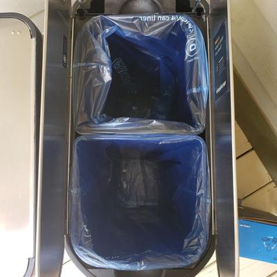 Two Simplehuman Garbage and Recycling Bins (G-KD)