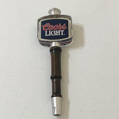 COORS LIGHT ~  Acrylic & Wooden Beer Tap Handle
