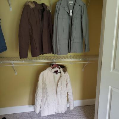 Banana Republic, & Two Down Coats Size L(B3-KD)