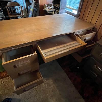 Large & Small MCM Vintage Wooden Desks (O-RG)