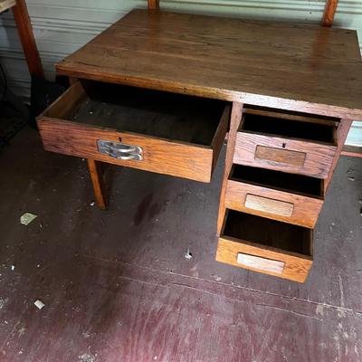 Large & Small MCM Vintage Wooden Desks (O-RG)
