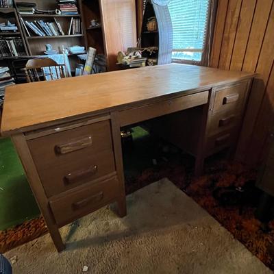 Large & Small MCM Vintage Wooden Desks (O-RG)