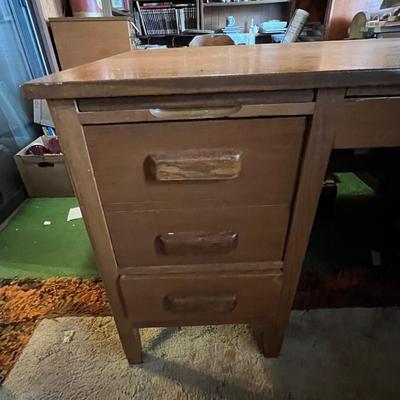 Large & Small MCM Vintage Wooden Desks (O-RG)