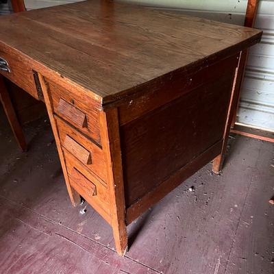 Large & Small MCM Vintage Wooden Desks (O-RG)