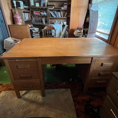 Large & Small MCM Vintage Wooden Desks (O-RG)