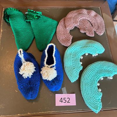 Crocheted slippers