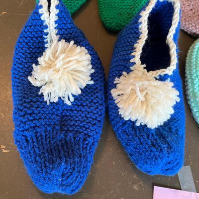 Crocheted slippers