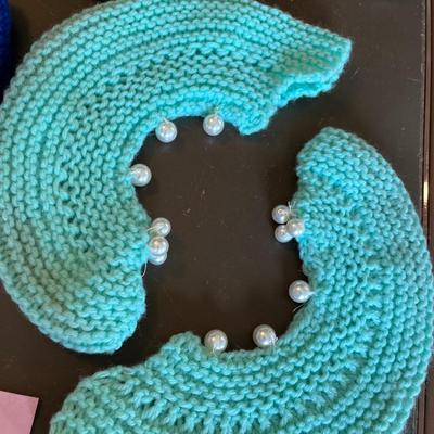 Crocheted slippers