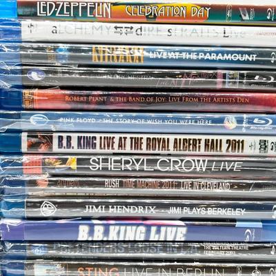 Collection Of 41 Live Music Concerts On Blue-Ray DVD