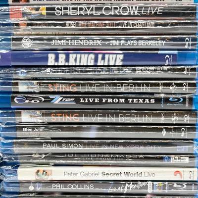 Collection Of 41 Live Music Concerts On Blue-Ray DVD