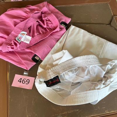 Ladies Slacks Pink & White.