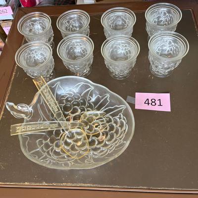 Indiana Glass Grape pattern set
