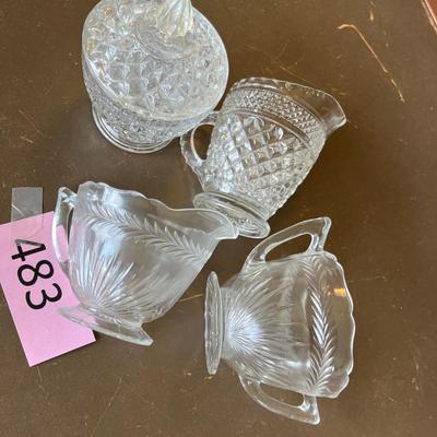 Crystal Creamer & sugar sets