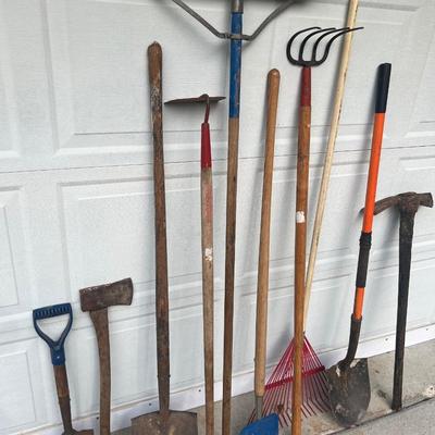 Lot of 10 Outdoor Yard Tools