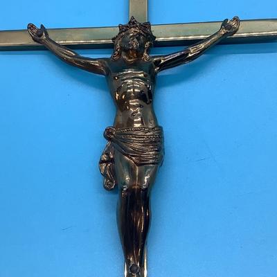 Brass Cross with Jesus INRI, Gallo NYC