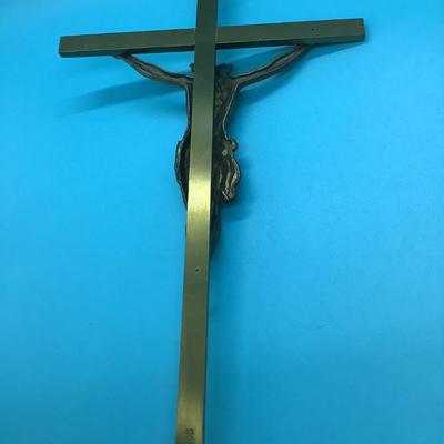 Brass Cross with Jesus INRI, Gallo NYC