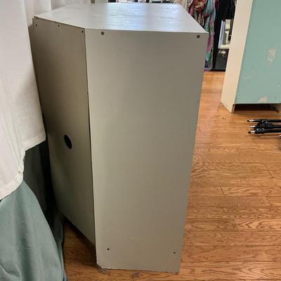 004 White Corner Storage Cabinet