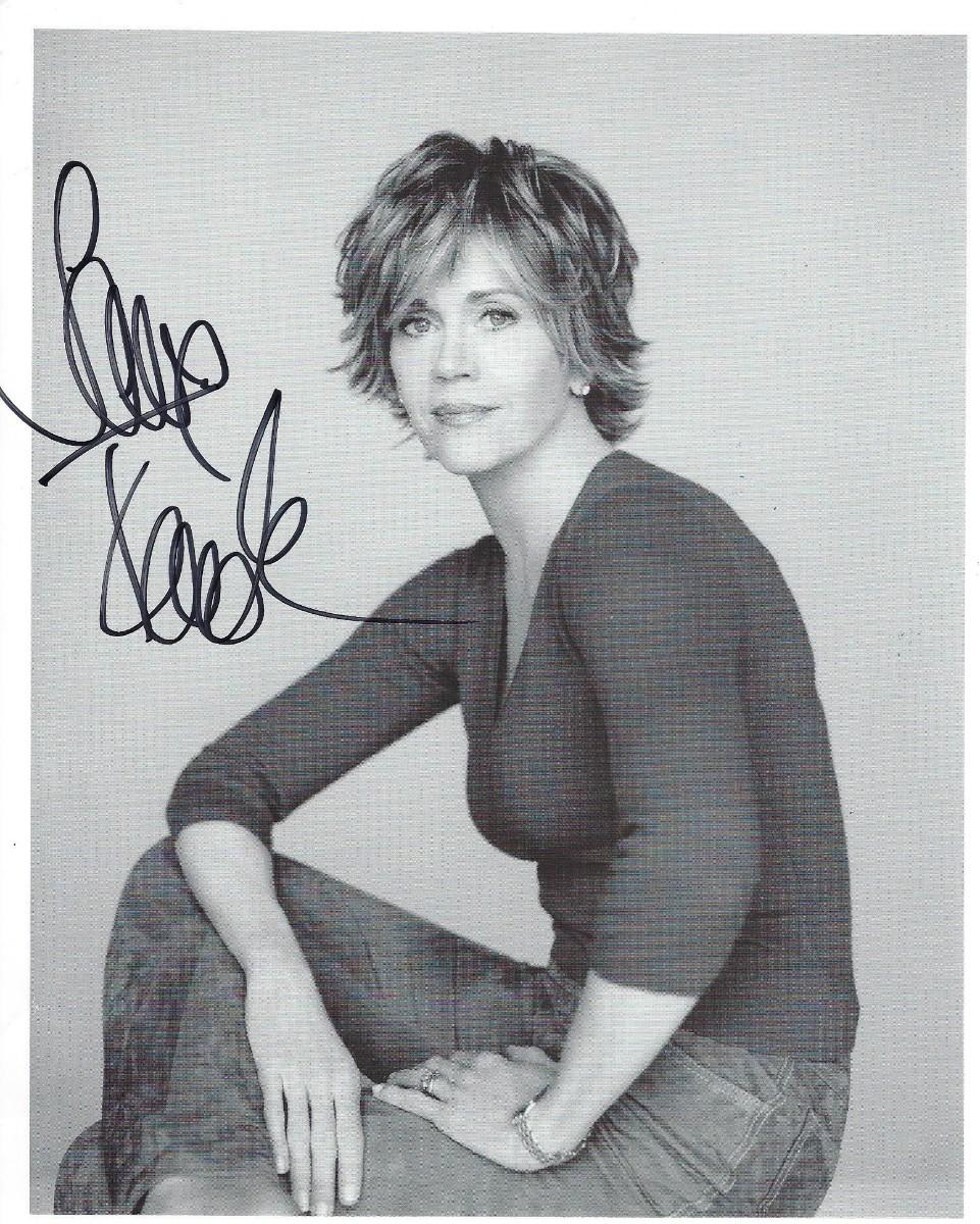 JANE FONDA signed autographed photo COA Hologram main image 1