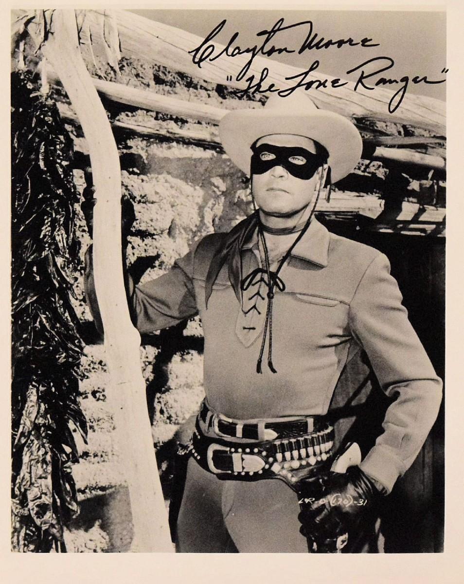 Clayton Moore Signed Promo Photo | EstateSales.org