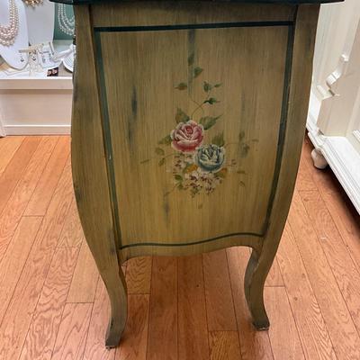 007 Floral Painted Three Drawer Chest