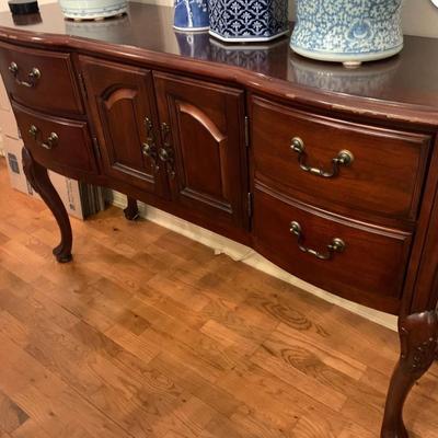 Gorgeous Vintage Solid Wood Buffet
