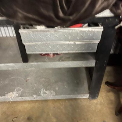 Vintage Husky Metal Work Table