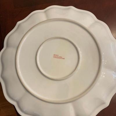 Large Vintage Bombay Serving Plate with Stand