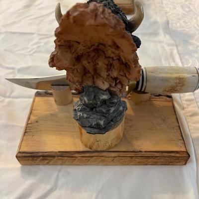 Unique Hand Carved Knife Gift Set