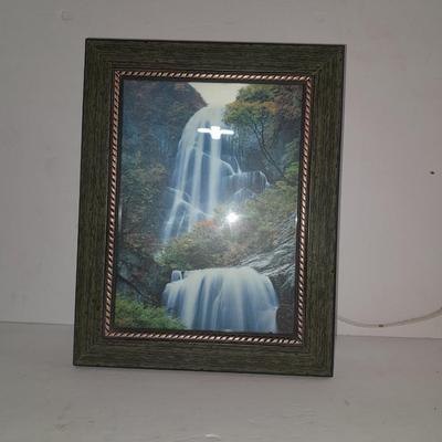 Vintage Motion Image Lamp Moving Waterfall Picture Light with Waterfall and birds Sound