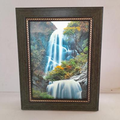Vintage Motion Image Lamp Moving Waterfall Picture Light with Waterfall and birds Sound