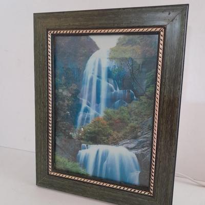 Vintage Motion Image Lamp Moving Waterfall Picture Light with Waterfall and birds Sound