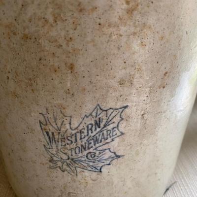 Western Stoneware Jug Cracked