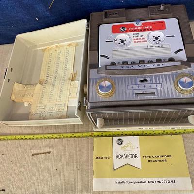 Vintage RCA Sound Cartridges Recorder