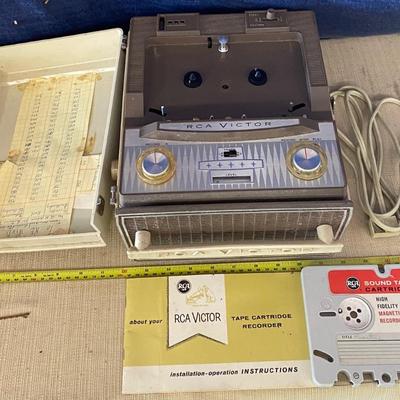 Vintage RCA Sound Cartridges Recorder