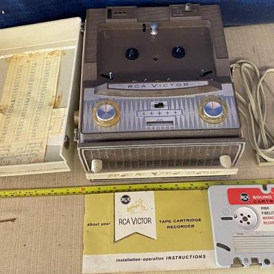 Vintage RCA Sound Cartridges Recorder