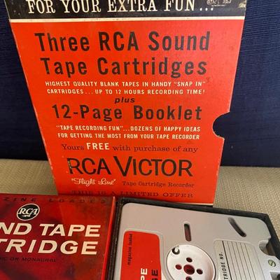 Vintage RCA Sound Cartridges Recorder