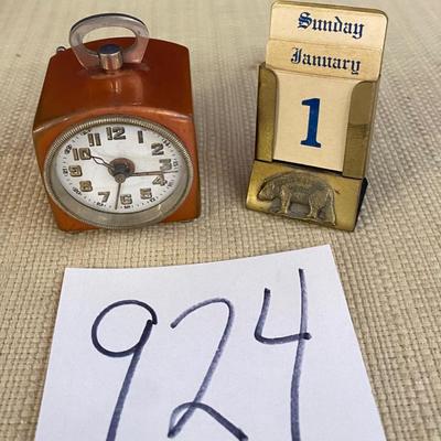 Vintage Alarm Clock and Calender