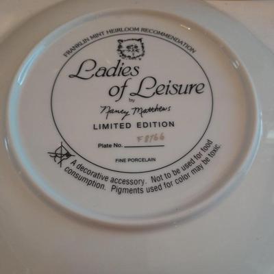 Six Franklin Mint Heirloom Numbered Limited Edition Persian cat plates with COA's