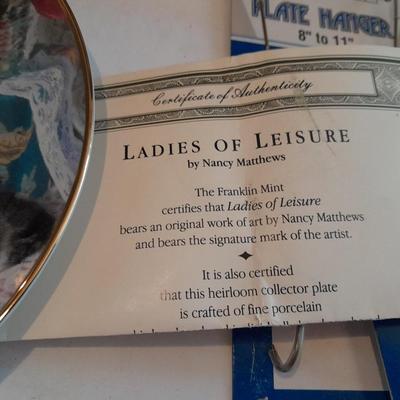 Six Franklin Mint Heirloom Numbered Limited Edition Persian cat plates with COA's