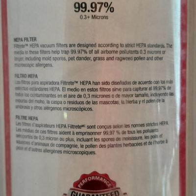 Two new 3M Filtrete Dirt Devil F1 HEPA Vacuum Filters